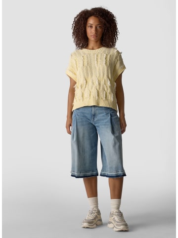 LeComte Strickpullover "Floral Vibes" in Limoncello