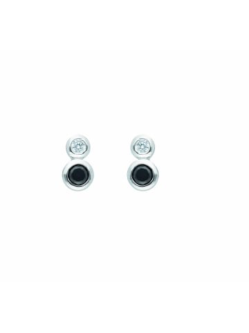 Adeliás Damen 925 Silber Ohrringe / Ohrstecker mit Zirkonia in bunt