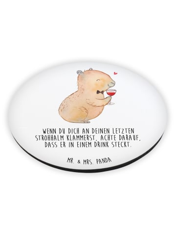 Mr. & Mrs. Panda magnet Capybara Wein mit Spruch in Weiß