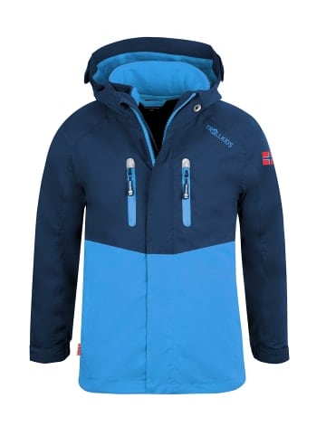 Trollkids 3in1 Jacke "Bryggen" in Marineblau / Mittelblau