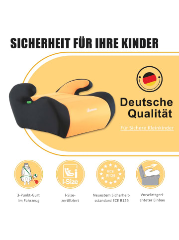 others Kindersitzerhöhung ECE R129 Bemesu in Orange - i-Size (125-150 CM)
