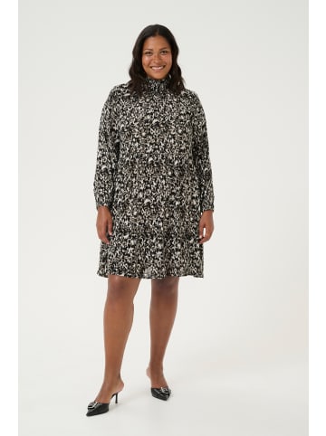 KAFFE curve Kleid KCmiana Regular fit in Black/ElefantS. GraphicFlower