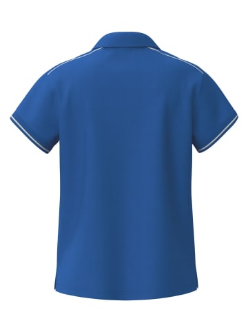 erima Damen Poloshirt in new royal/weiss