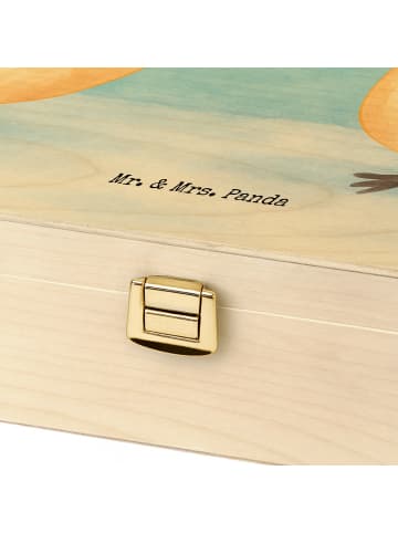 Mr. & Mrs. Panda Teebox Pinguin Liebe Design mit Spruch in Weiß