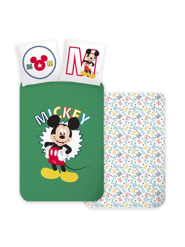 Disney Mickey Letters Kinderbettwäsche 100×135 cm, 40×60cm