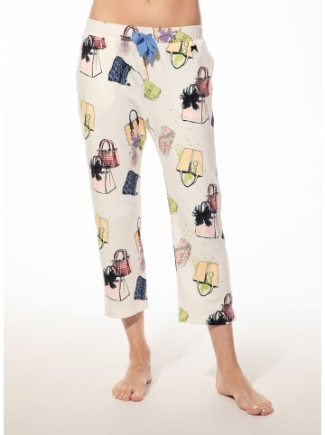 SHORT STORIES Hose Masche in Gemustert Creme