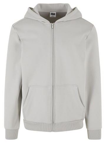 Urban Classics Zip-Kapuzenpullover in lightasphalt