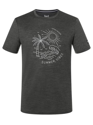 super.natural Merino T-Shirt in grau