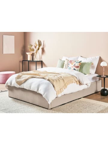 Beliani Doppelbett DINAN in Braun - (W) 149 x (H) 31 x (L) 214 cm