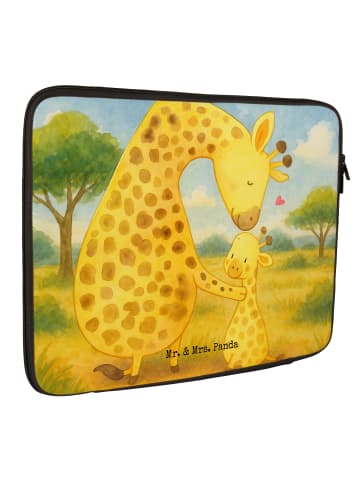 Mr. & Mrs. Panda Laptop Tasche Giraffe Kind Design ohne Spruch in Weiß