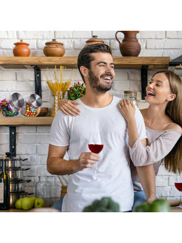 relaxdays 4 x Bonbonglas in Transparent - 1,5 L