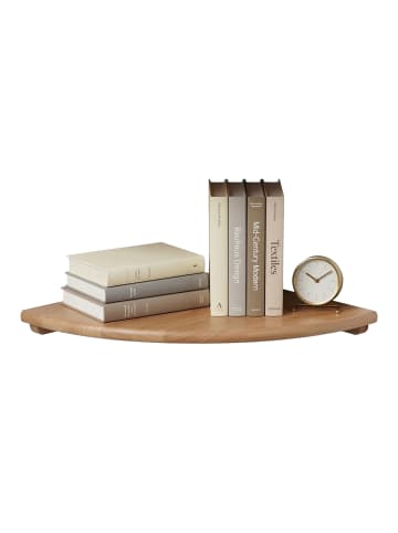 relaxdays Eckregal in Natur - (B)35 x (H)3 x (T)35 cm
