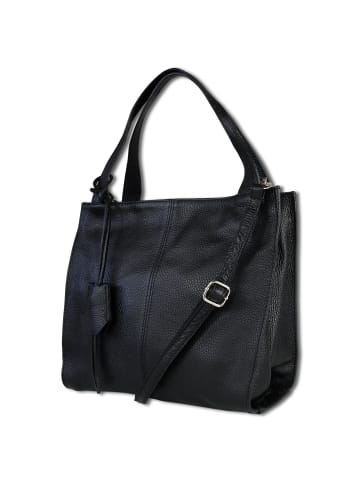 Toscanto Toscanto Schultertasche, Shopper Leder schwarz ca. 33cm