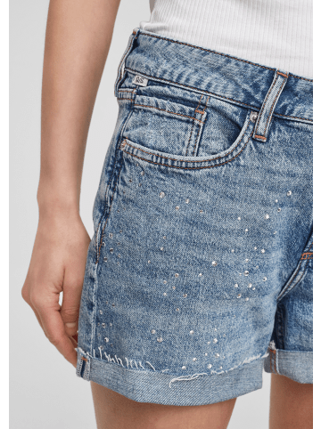 QS Denim Hose kurz in Blau