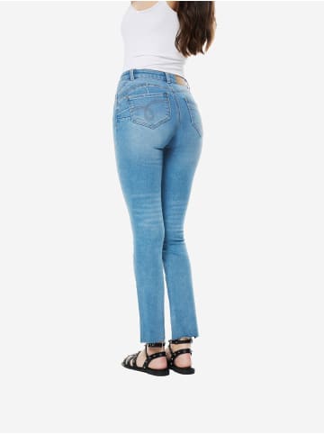 KOROSHI RegulÃ¤re denim pushup steinjeans in blau