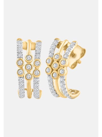 Diamant Exquis Ohrringe aus 585 Gelbgold mit Diamant