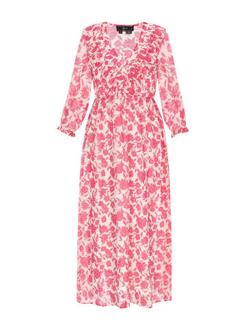 faina Women Dress in pink white