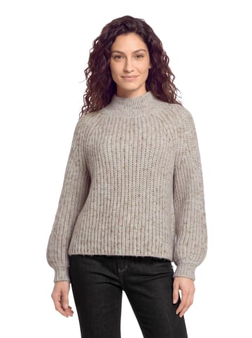 CARTOON Strickpullover mit Turtle Neck in Weiß/Camel