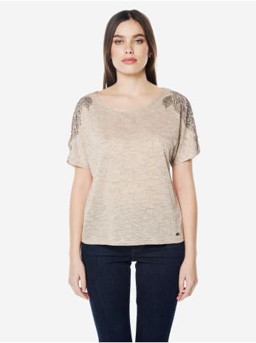 KOROSHI Damen Tshirt in beige