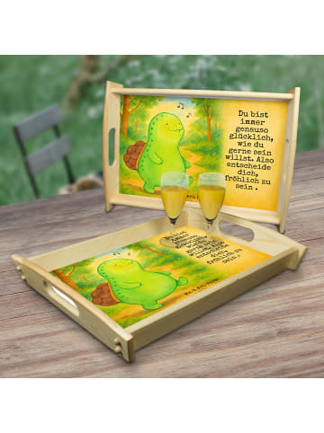 Mr. & Mrs. Panda Servier Tablett Schildkröte Pfeifen Design mit ... in Weiß