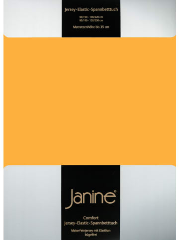 Janine Spannbetttuch Elastic Jersey in sonnengelb