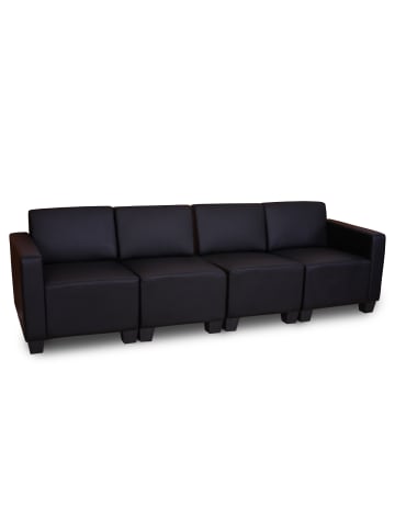 MCW Modular 4-Sitzer Sofa Moncalieri, Schwarz