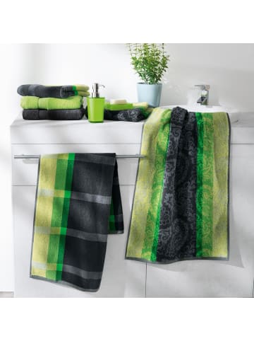 Erwin Müller Frottier, Jacquard Duschtuch Paisley in grün