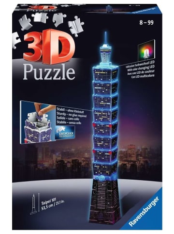 Ravensburger Konstruktionsspiel Puzzle 216 Teile Taipei 101 bei Nacht 8-99 Jahre in bunt