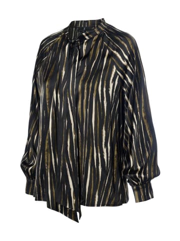 Mart Visser Bension Printbluse Schwarz / Mehrfarbig