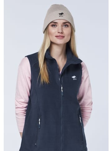 Polo Sylt Mütze mit Label-Stickerei und geripptem Saum in Grau