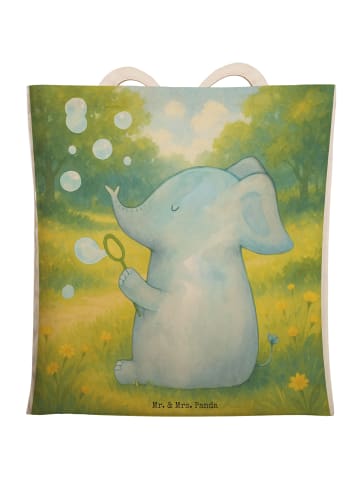 Mr. & Mrs. Panda Shopper Elefant Seifenblasen Design ohne Spruch in Weiß