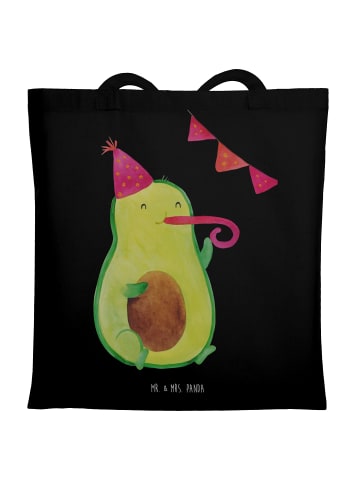 Mr. & Mrs. Panda Shopping Tasche Avocado Party ohne Spruch in Schwarz