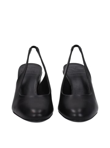 Max Mara Schwarz Leder High Absatz Pumps