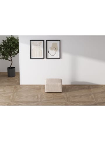 ebuy24 Pouf Cubic Beige 71 x 71 cm