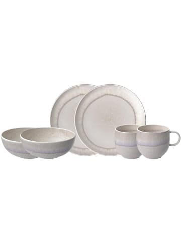 like. by Villeroy & Boch 6er Set Frühstücks-Set Perlemor Sand in beige