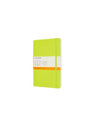 Moleskine Notizbuch mit weichem Einband, 70g-Papier, Liniert "Classic" in Limetten Grün