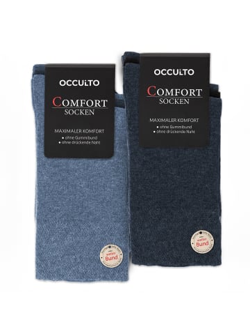 Occulto 10er Pack Komfort Socken Philipp in Blau-Mix
