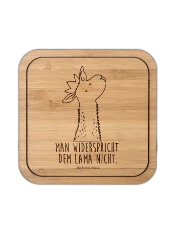 Mr. & Mrs. Panda kork untersetzer Lamakopf König mit Spruch in Transparent