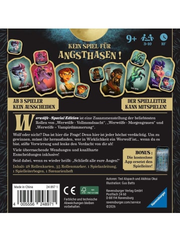Ravensburger Ravensburger Bluffspiel Werwölfe - Special Edition in bunt