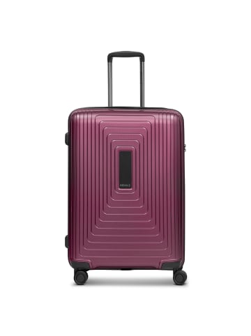 Redolz Essentials 14 4-Rollen Trolley 65 cm mit Dehnfalte in aubergine metallic