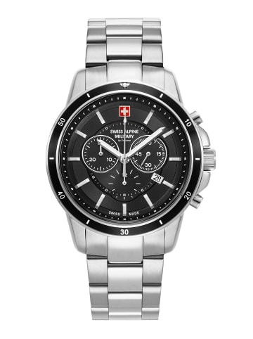 Swiss Alpine Military by Grovana Analoguhr für Herren in silber