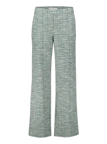 BETTY & CO Stoffhose mit Struktur in Cream/Green