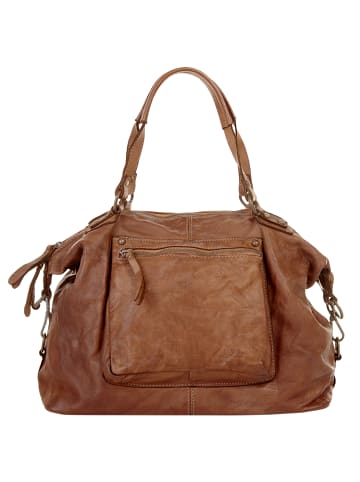 X-ZONE Shopper echt Leder in cognac