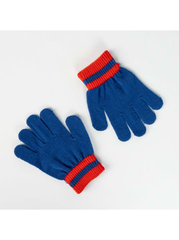 COFI 1453 Sonic Kinder 3 Teilig Mütze & Schal & Handschuhe Set in Blau