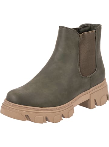 palado Chelsea Boots in Khaki/Cream