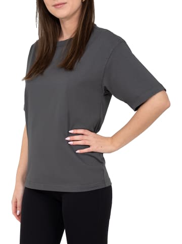 Reichstadt Reichstadt Regular Fit T-Shirt Damen Shoulder Drop 25RSW071 Dark Grey S