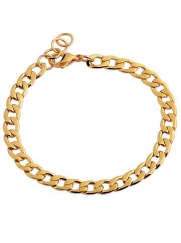 Adeliás Damen Armband aus Edelstahl 18 cm in gold