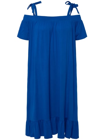 Ulla Popken Jerseykleid in kobalt blau