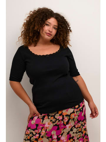 KAFFE curve T-shirt KCbritt Tight fit in Black Deep