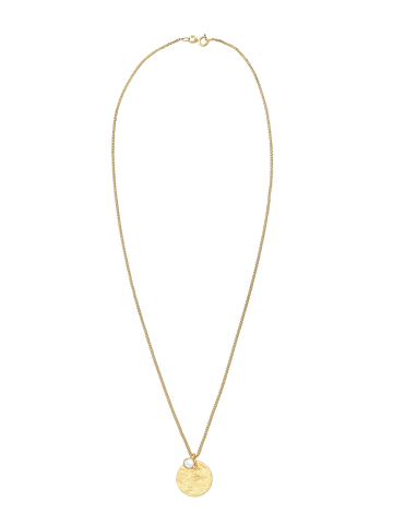 Elli Halskette 925 Sterling Silber Plättchen in Gold